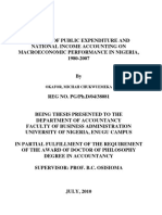 Effect of Public Expenditure and National Income Accounting On Macroeconomic Performance in Nigeria