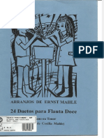 24 Duetos para Flauta Doce Ernst Mahle