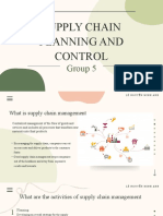 Supply Chain Planning and Control: Group 5