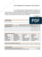 Cuestionario Autodiagnóstico de Competencias en TIC para Docentes