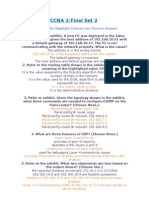 CCNA 2:final Set 2: Options With Highlight Colours Are Correct Answer