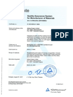 AFL PED Certificate