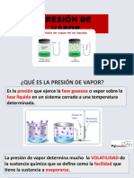 Presion de Vapor