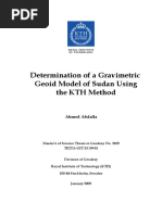 Determination of A Gravimetric Geoid Mod of Sudan