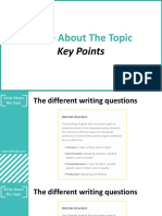 Write About The Topic: Key Points