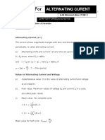 Formulae For: Alternating Curent