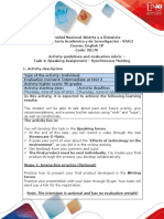 Activity - Task 4 - Speaking Assignment - Synchronous Meeting