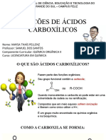 Reações Ácidos Carboxílicos 1