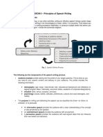 Lesson 6 - Principles of Speech Writing