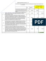 Final Rate of Cutting, Filling and Levelling