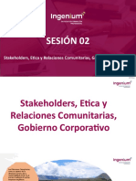 Stakeholders, Etica y Relaciones Comunitarias, Gobierno Corporativo