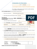 Student Exploration: Circulatory System
