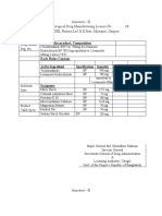 Annexure - II Annexure To Biological Drug Manufacturing License No.: . of M/S SHINIL Pharma Ltd. B K Bari, Mirzapur, Gazipur