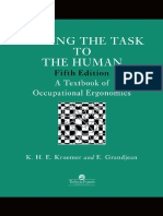 Fitting The Task To The Human A Textbook of Occupational Ergonomics by Grandjean, E. Kroemer, K. H. E.