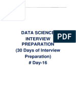 Data Science Interview Preparation (#DAY 16)