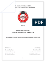 Natural Resources & Energy Law Seminar Paper Final Draft - Deepak Kumar Rav