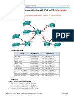 6.4.2.5 Lab - Calculating Summary Routes With IPv4 and IPv6