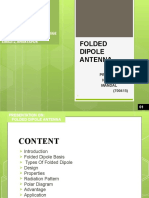 Folded Dipole Antenna: Presented By: Navin Mandal (700415)