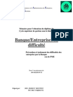 Banque, Entreprises en Difficulté Prévention Et Traitement Des Difficultés Des Entreprises Par La B