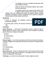 Global Economy Can Be Defined As The Sum of Activities That Take Place Both Within A Country and Between Different Countries