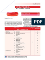 Business Taxation G5 - : Graduation Level