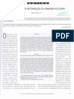 Os Processos de Reetinização Da Umbanda No Ceará