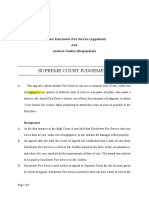 Supreme Court Judgement: Greater Kinchester Fire Service (Appellant) and Andrew Golden (Respondent)