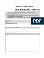 QUT School of Business HDR Research Proposal Template: Instructions