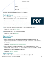 Physioex Lab Report: Pre-Lab Quiz Results