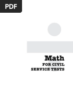 CIVIL SERVICE CSCmath For Civil Service Tests