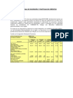 Examen Final de Inversión y Políticas de Créditos