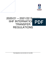 2021 Iihf International Transfer Regulations