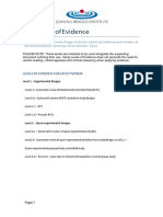 JBI Levels of Evidence 2014 0