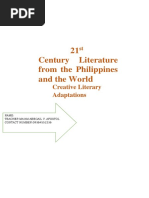 21 Century Literature From The Philippines and The Worl: Creative Literary Adaptations