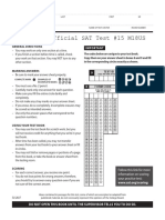 SAT Practice Test #15 (M18US) - Test For Print