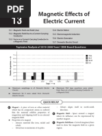 Magnetic Effects of Electric Current: Topicwise Analysis of 2010-2008 Years' CBSE Board Questions