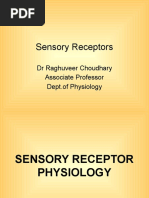 Sensory Receptors: DR Raghuveer Choudhary Associate Professor Dept - of Physiology