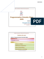 Programmation Orientée Objet JAVA V1.0