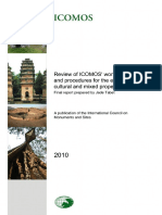 ICOMOS, 2010. Working Methods and Procedures Evaluation