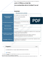 Examen AAB01 Cuestionario 1 Mida Su Nivel de Conocimientos Sobre Contenidos de La Unidad 1 en El