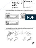 KDC-319/4019 KDC-5020: Service Manual