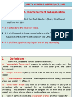 Short Title, Extent, Commencement and Application: Dock Workers (Safety, Health & Welfare) Act, 1986