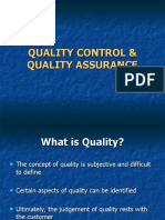 Quality Control & Quality Assurance