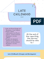 Late Childhood: Group 5