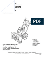 Craftsman Snow Thrower 247.887900