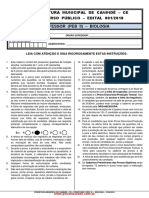 Professor (Peb Ii) - Biologia: Prefeitura Municipal de Canindé - Ce Concurso Público - Edital 001/2018