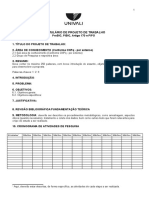 Modelo Projeto de Pesquisa PIBIC PrOBIC PIPG