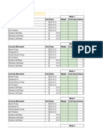 Kai Greene Workout Routine Spreadsheet