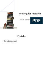 Reading For Research: Riset Teknologi Informasi