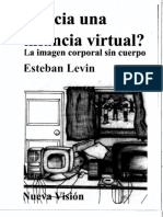 Levin, E. Hacia Una Infancia Virtual. La Imagen Corporal Sin Cuerpo.